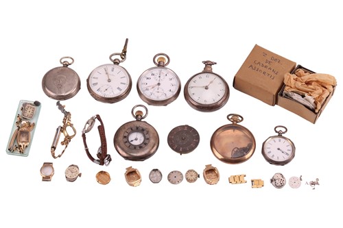 Lot 57 - A group of Pocket Watches, Watch Dials & Watch...