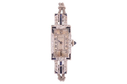 Lot 193 - Bulova - A Gem-Set Cocktail Watch Serial:...