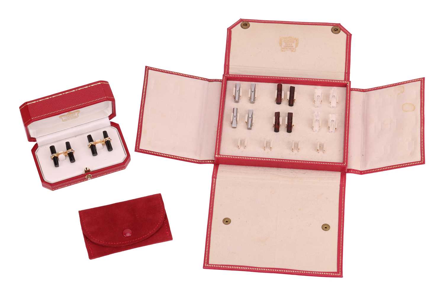 Lot Cartier - a pair of interchangeable baton...