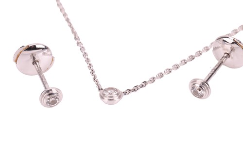 Lot 85 - Cartier - “D’Amour” diamond-set pendant and...