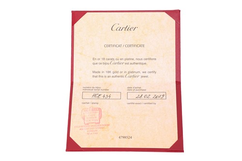 Lot 85 - Cartier - “D’Amour” diamond-set pendant and...