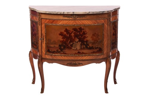 Lot A French Louis XV style kingwood and gilt...