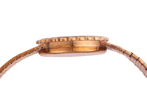 Lot 199 - Bueche-Girod - A 9ct Diamond-Set Dress Watch...