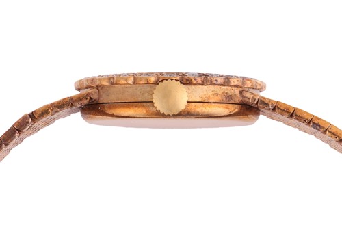 Lot 199 - Bueche-Girod - A 9ct Diamond-Set Dress Watch...