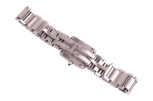 Lot 207 - Cartier - A Tank Francaise Wristwatch...