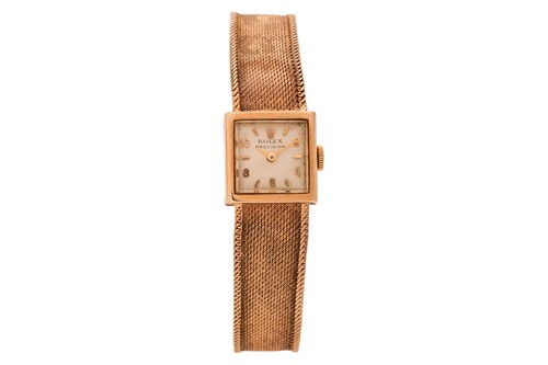 Lot 274 - Rolex – A Lady’s 9ct Gold Precision Dress...