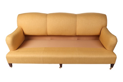 Lot 83 - A good pair of three-seater George Smith...