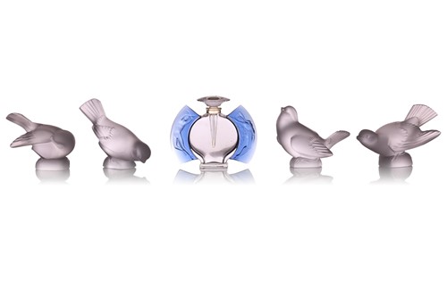 Lot 160 - A Lalique 'Jour et Nuit' crystal glass scent...