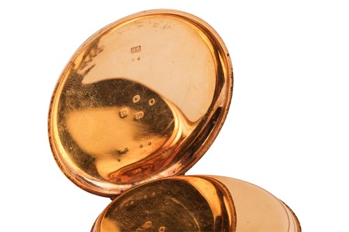 Lot S. Smith & Son, London – An 18ct Gold Open...