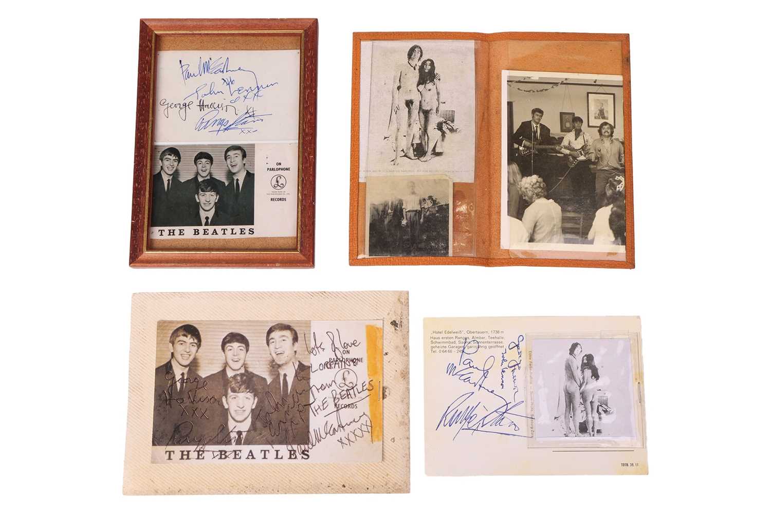 Lot 132 - The Beatles: signatures of Paul McCartney,...