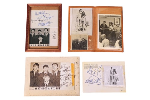 Lot 132 - The Beatles: signatures of Paul McCartney,...