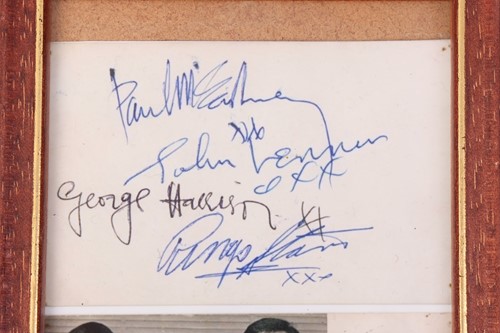 Lot 132 - The Beatles: signatures of Paul McCartney,...