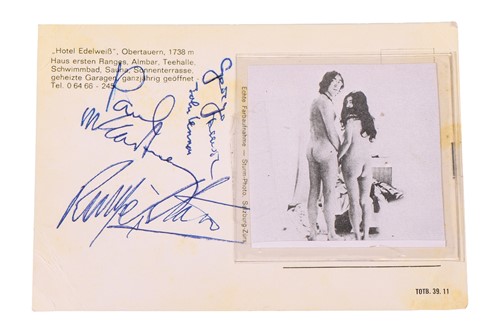 Lot 132 - The Beatles: signatures of Paul McCartney,...