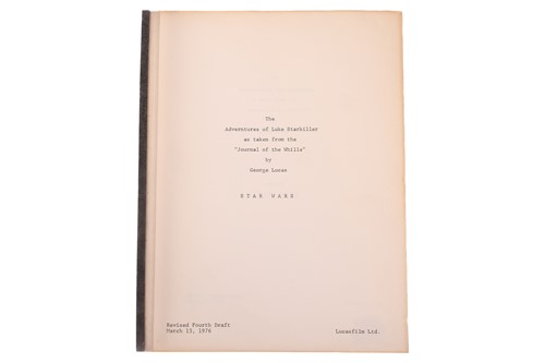 Lot 136 - Star Wars: a pre-production 'revised...