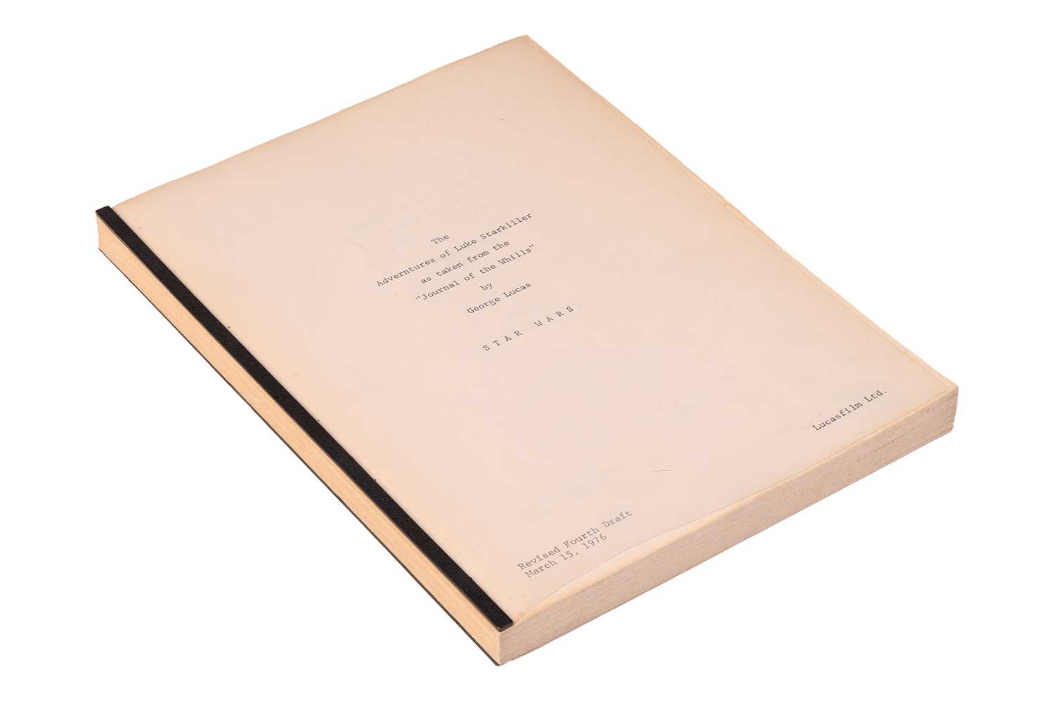 Lot 136 - Star Wars: a pre-production 'revised...