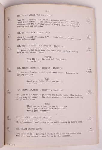 Lot 136 - Star Wars: a pre-production 'revised...