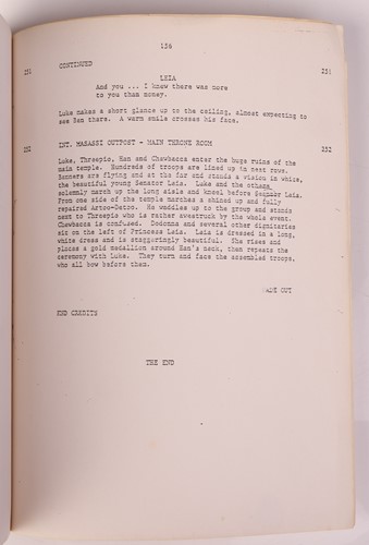 Lot 136 - Star Wars: a pre-production 'revised...