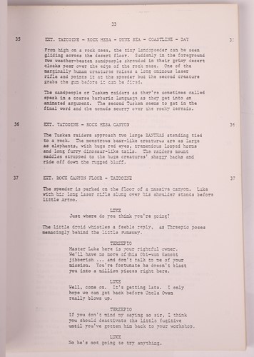 Lot 136 - Star Wars: a pre-production 'revised...
