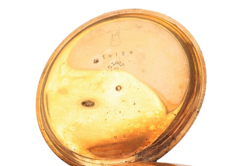 Lot 296 - A ‘K18’ Open Face Pocket Watch Serial: 16124...