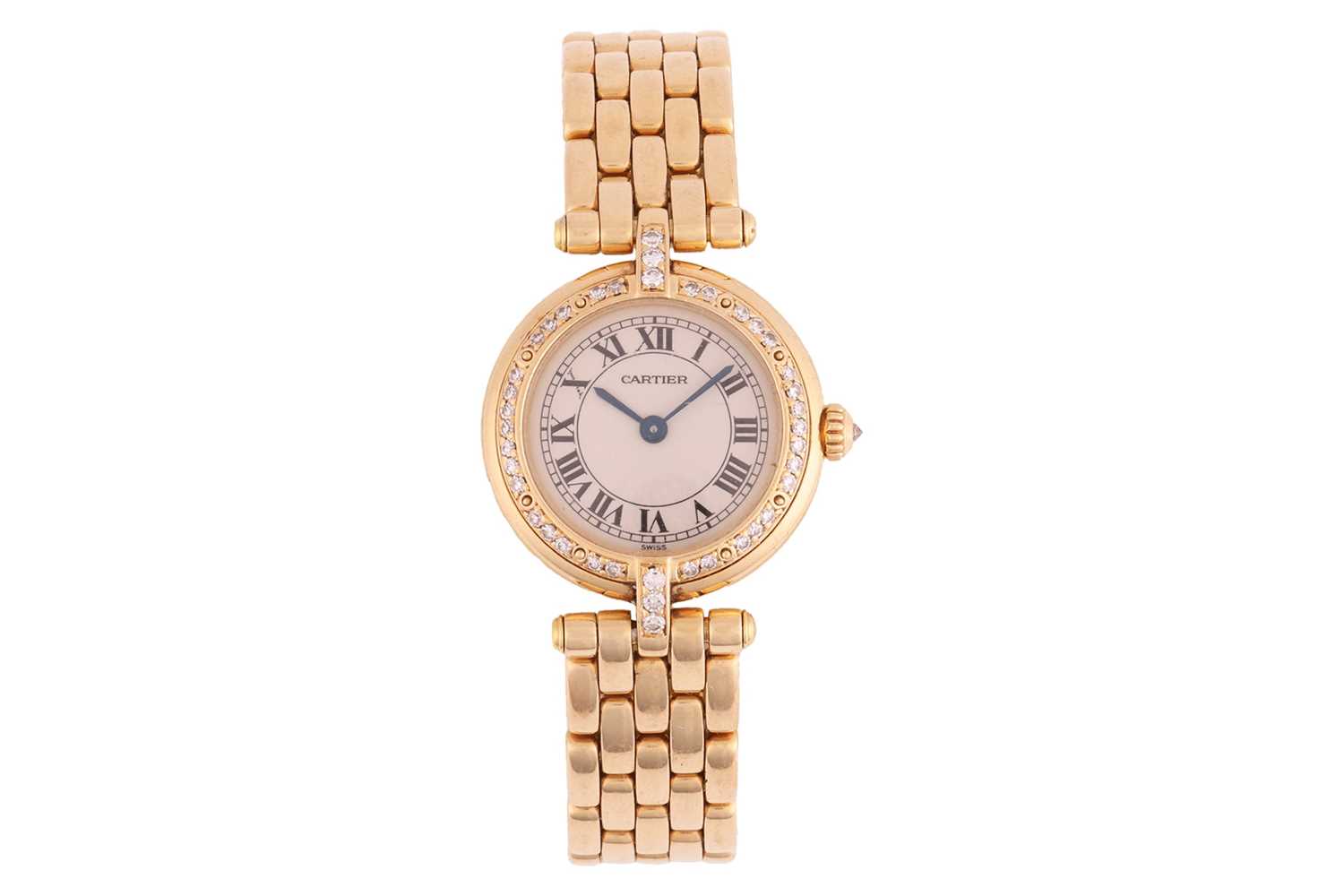 Lot Cartier – A Panthere Vendome 18ct Gold Diamond-...