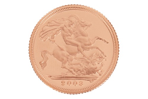Lot 142 - A 2003 Elizabeth II half sovereign, fourth...