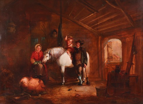 Lot 134 - British School, 19th century The Pony Ride...