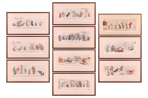 Lot 112 - Boris O'Klein (French 1893-1985) Ten scenes...