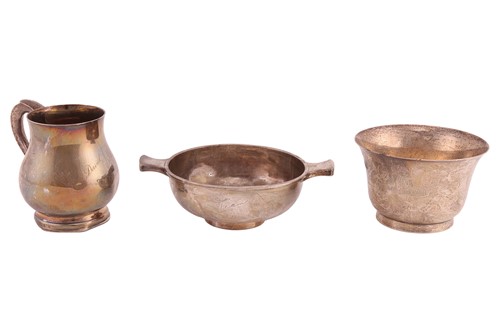 Lot 171 - A silver quaich by Charles S Green & Co., a...