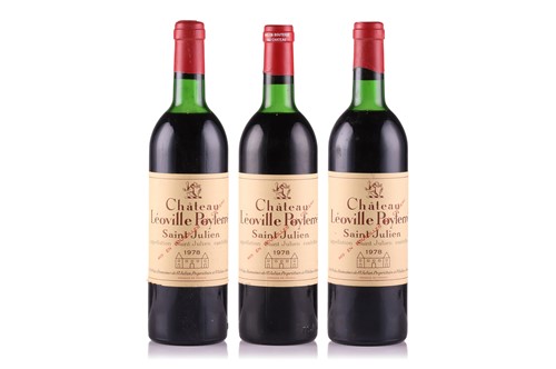 Lot 201 - Three bottles of Chateau Leoville Poyferre...