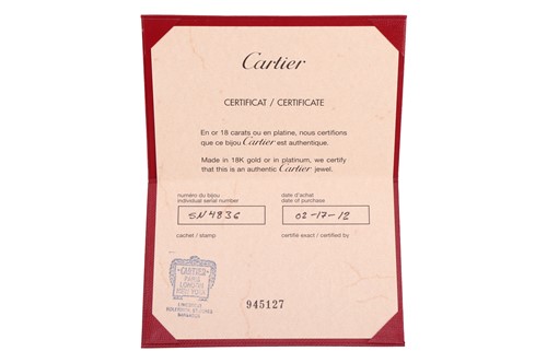 Lot A diamond-set Double C de Cartier long...