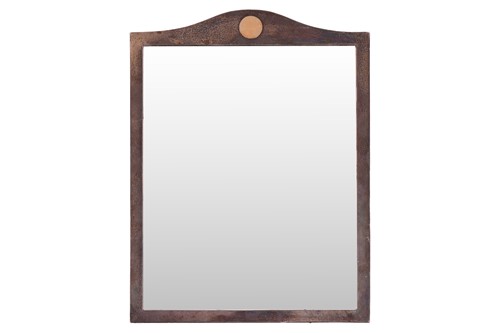 Lot 179 - A silver framed mirror, of rectangular form...