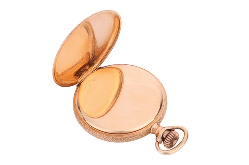 Lot Elgin – A ‘14K’ Full Hunter Engraved Pocket...