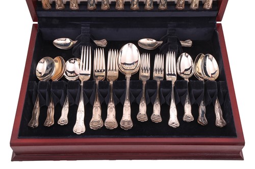 Lot A cased silver canteen by Carr’s of Sheffield,...
