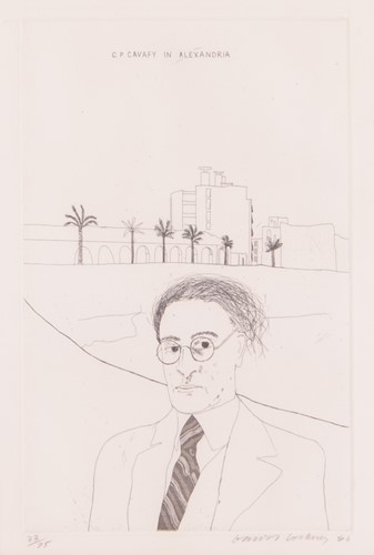 Lot 38 - David Hockney (b.1937) Portrait of Cavafy in...