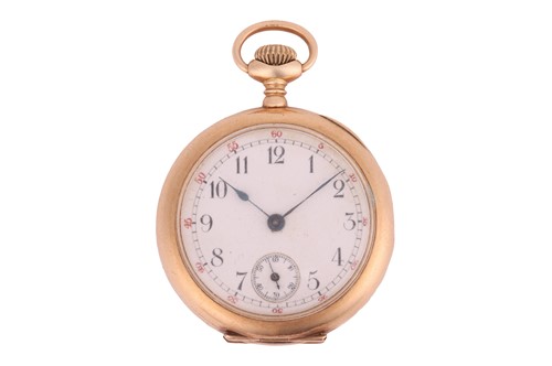 Lot 298 - A ‘14K’ Open Face Pocket Watch Serial: 143951...