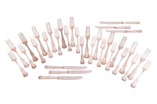 Lot 334 - A single struck, King's pattern variant part...