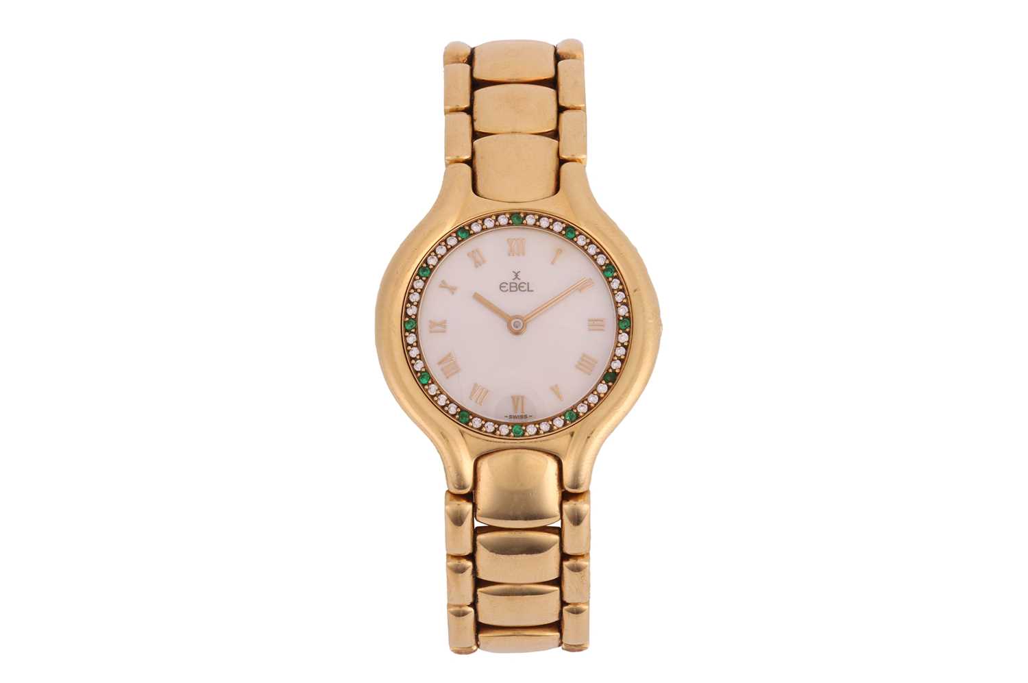 Lot Ebel – An ‘18K' Gem-Set Beluga Dress Watch...