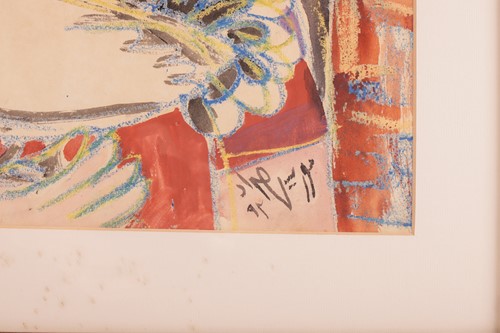 Lot Maurice Haddad (Iraqui 1937-2016) Girl HOlding...