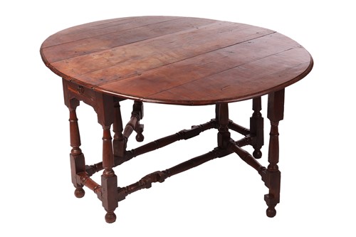 Lot 84 - A 19th-century yew wood gateleg table, 72 cm...