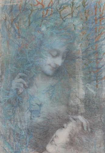 Lot Lucien Lévy-Dhurmer (French 1865-1953) Naiads...