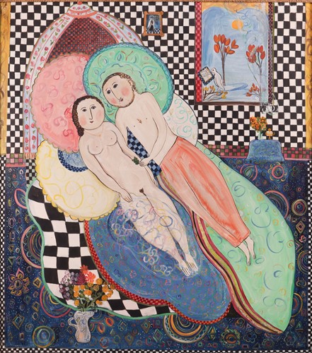 Lot 70 - Dora Holzhandler (British 1928-2015) Lovers at...