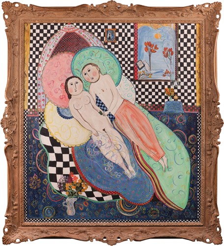 Lot 70 - Dora Holzhandler (British 1928-2015) Lovers at...