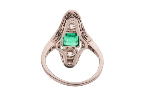Lot An early 20th Century emerald and diamond...