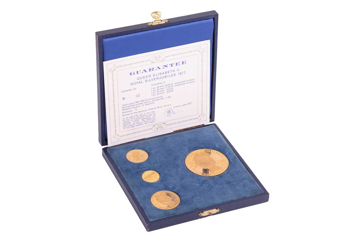 Lot A cased set of Queen Elizabeth II Royal Silver...