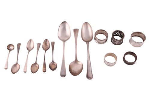 Lot 153 - A pair of Old English pattern tablespoons,...