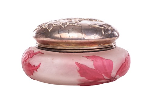 Lot A Daum Nancy cameo glass and silver-topped...