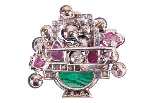 Lot Cartier - an Art Deco multi-gem ‘Tutti Frutti’...