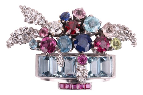 Lot 72 - Alabaster & Wilson - a multi-gem giardinetti...