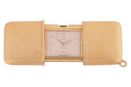 Lot 305 - Movado – An 18ct Yellow Gold Ermeto Purse...