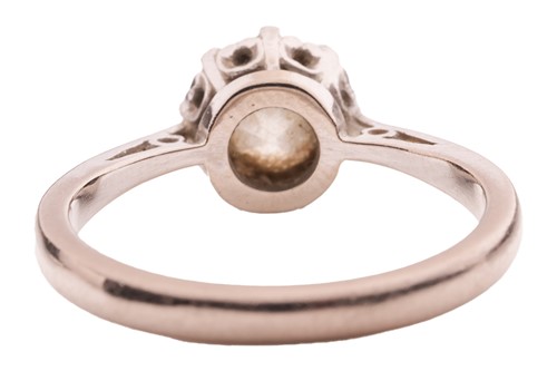 Lot A diamond solitaire ring, featuring an old-cut...